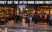 EMPTY STOOLS ARE LOST TABS WHEN THE CROWD CHOOSES SOMEWHERE ELSE. by Disruptive Edge Digital