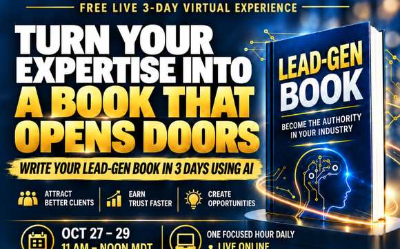 Ready to use a book to book your calendar? Free book writing event online by Innovate Ai Systems: Want 10+ Hours Back Every Week? AI + Human Potential Tools to Grow Faster Without Burnout.
