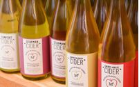New hard Cider production onsite using fruit from the farm. by Manoff Market Gardens and Cidery