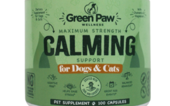 Calming Aid for Dogs & Cats by Green Paw Wellness