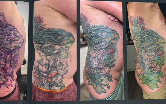 Cover-up Tattoos by JuggerBean Tattoo Parlour