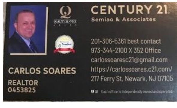 Real Estate Sales by Carlos Soares -  Realtor  