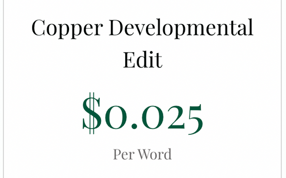 Developmental Edit - Copper Service by Hart Bound Editing