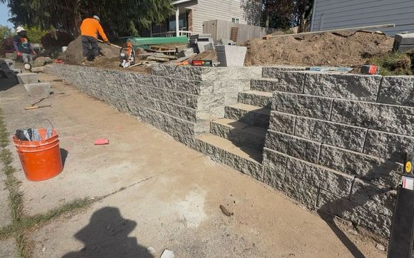 retaining wall by ACOSTA LANDSTONE
