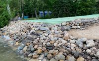 Excavation and seawalls by Four Lakes Dock and Seawall LLC