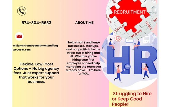 📣 Now Offering HR & Recruitment Services for Small and Large Businesses! by Williams Bling and More Boutique, LLC
