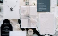 Textured Black & White Modern Suite by Ze Design Studio