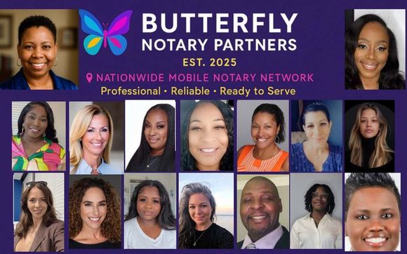 Notary Network Partnership by Butterfly Signatures Mobile Notary Services