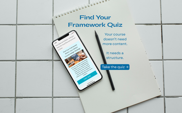 Find Your Framework Quiz by Course Design Strategist
