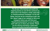 General Consulting on Africa and African Diaspora by TheAfricanDream LLC