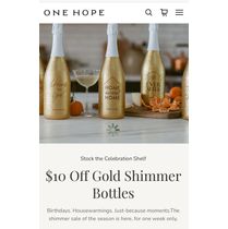 Sale on Shimmer Bottles by ONEHOPE Wine