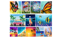 Painting Party / Paint and Sip Events by Art as a Medium to Heal - Whispering Winds Healing - @AliciaLondosArt