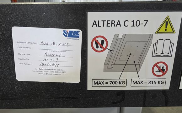 Quality Control Inspection by Bensons CNC