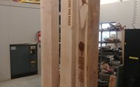 Large and deep format laser burning / engraving by Boulder Works, Inc
