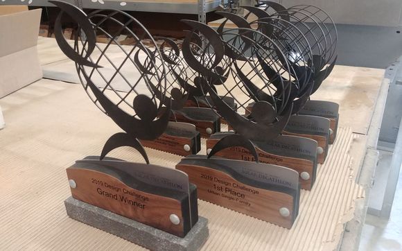 Custom multi media award by Boulder Works, Inc