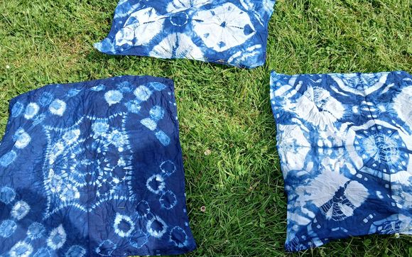 Indigo Shindigo - indigo dye with shibori shape-resist workshop by Indigo Tails