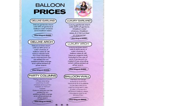 Balloon Decor  by Mare Events Face Painting and Balloon Decor