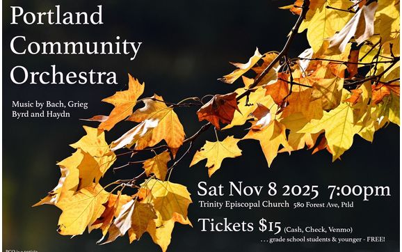Musical Performances by Portland Community Orchestra