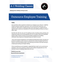 Outsource Employee Welding Training by A-1 Welding