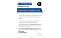 Outsource Employee Welding Training by A-1 Welding