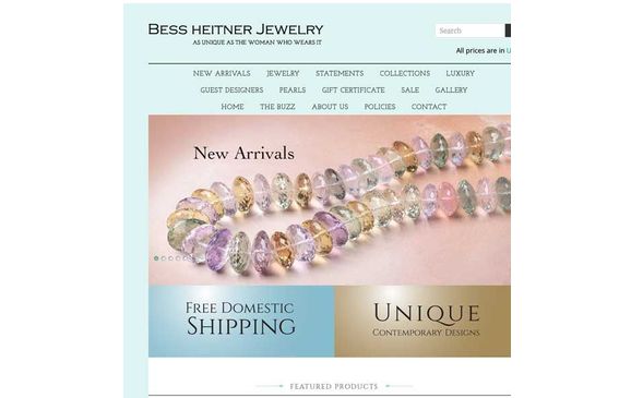 Online Shopping by Bess Heitner jewelry Designs, LLC