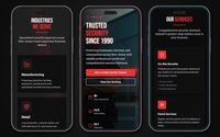 High Intent Security Website Design by Hussain The Web Guy