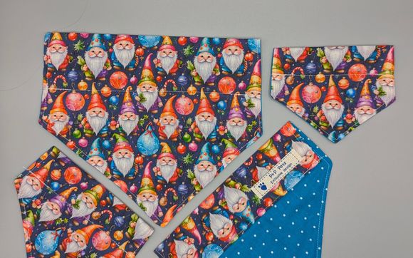 Slide on Collar pet bandanas. by P&P Pets