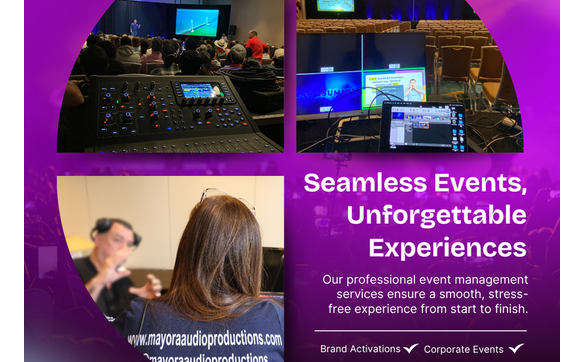 AV Services Corporate Events by Mayora Audio Productions, LLC