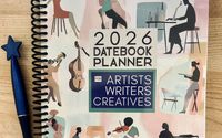 CLOSE-OUT SALE: 2026 Datebook Planner for Artists, Writers, Creatives - 64% off  by JaZzyMaE Media