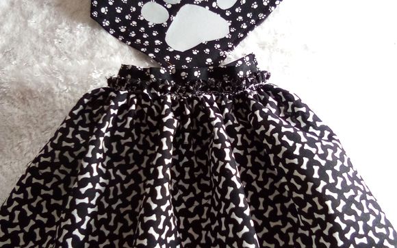 Bandana and Dog Skirt by Handmade Designs by Lear