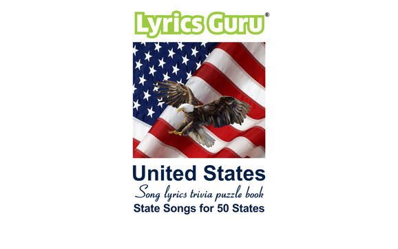 Lyrics Guru United States Song Lyrics Trivia Puzzle Book State Songs 