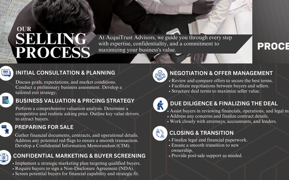 Selling Your Business Starts with Experience by AcquiTrust Advisors 