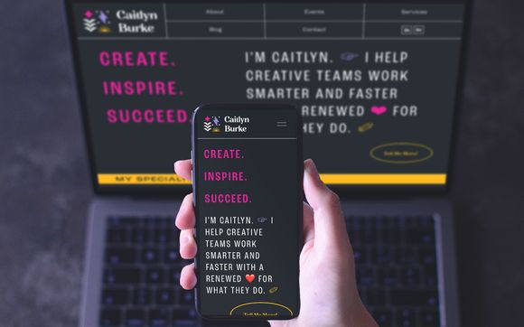 Custom Brand + Web Design by Amp'd Designs