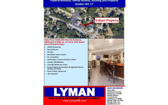 Restaurants and Bar Speciality Brokerage and Services-Since 1996 by Lyman Real Estate Brokerage & Development