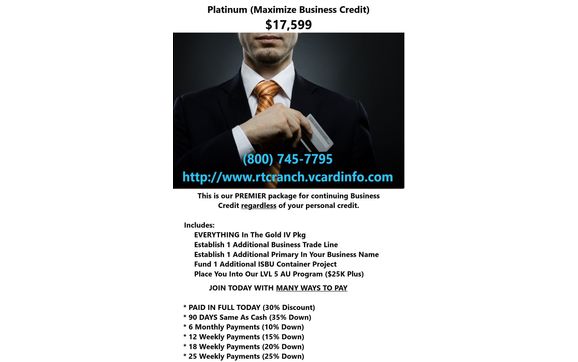 Platinum (Maximize Business Credit) by RTC Ranch Funding LLC