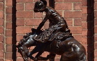 Reproduction bronze sculptures by Frederic Remington Art Museum