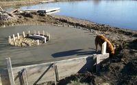 Concrete firepit by Stromax Construction