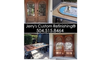 Front door refinishing and repair  by Jerry's Custom Refinishing