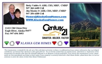 Jim Mosley and Betty Valdes market Alaska Gem Homes by Alaska Gem Homes