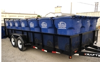  Trailer to deliver 96 gallon carts by Coastal Waste Services Inc.