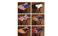 Fold up tv tables. by Rock'n Designs