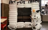 Balloon decor for your next grand opening or event by Birthday Party Rockstar