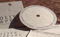 Candle Branding Design & Letterpress Printing by Advantage Letterpress