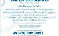 Weekly pool cleaning by Protege Pool Services