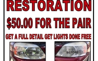 Head Lights Restoration  by CONTINO'S PRESSURE  WASHING  & AUTO  DETAILING SERVICES 