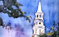 Watercolor classes and workshops for beginners and intermediate levels. Fine art commissions and commercial Illustrations by Greenville Center for the Creative Arts