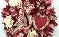 Deco Mesh or Silk Flower Valentine's Day Wreaths by Southern Charm Wreaths