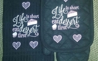 Custom Pot Holder Sets by Kan's Embroidery