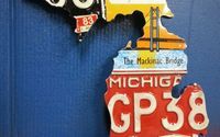 State of Michigan license plate map by License Plate Heaven.