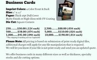 Business Card Pricing   by Faith Graphix - Printing You Can Trust ✨